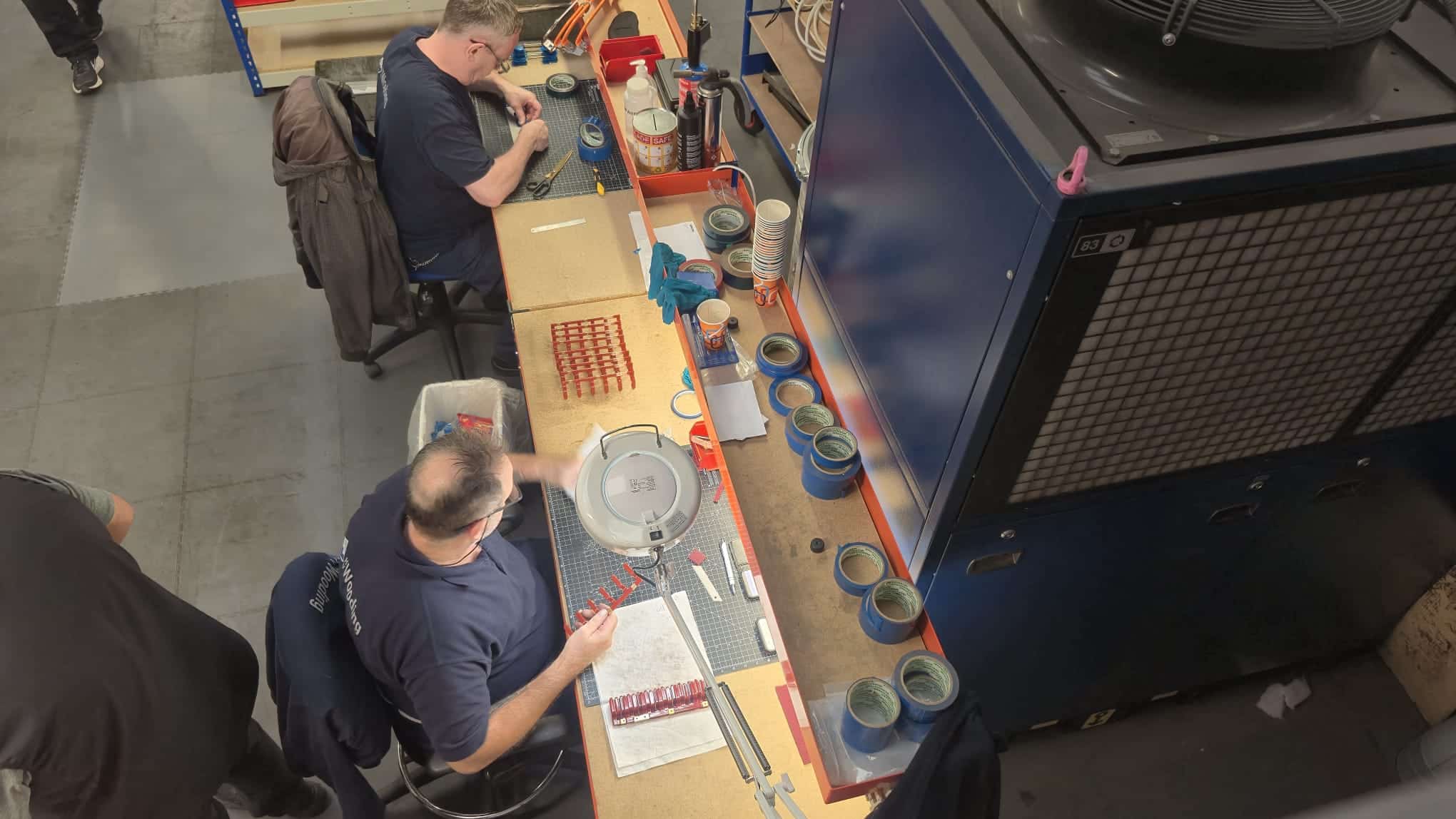 Powder coating busbars at HV Wooding